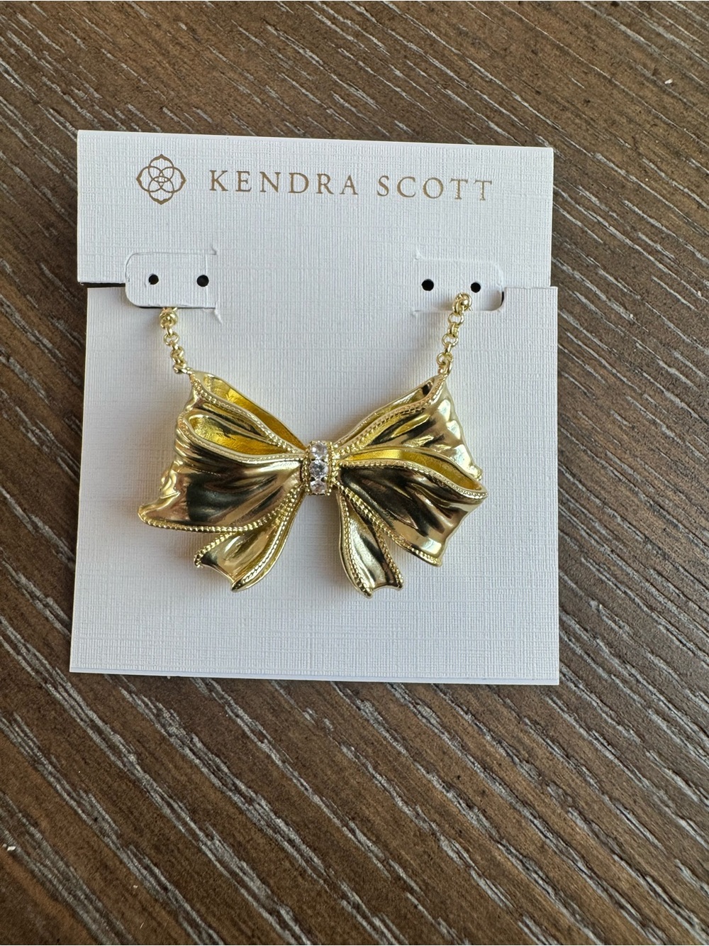 Loveshackfancy x kendra scott Gold bow statement necklace